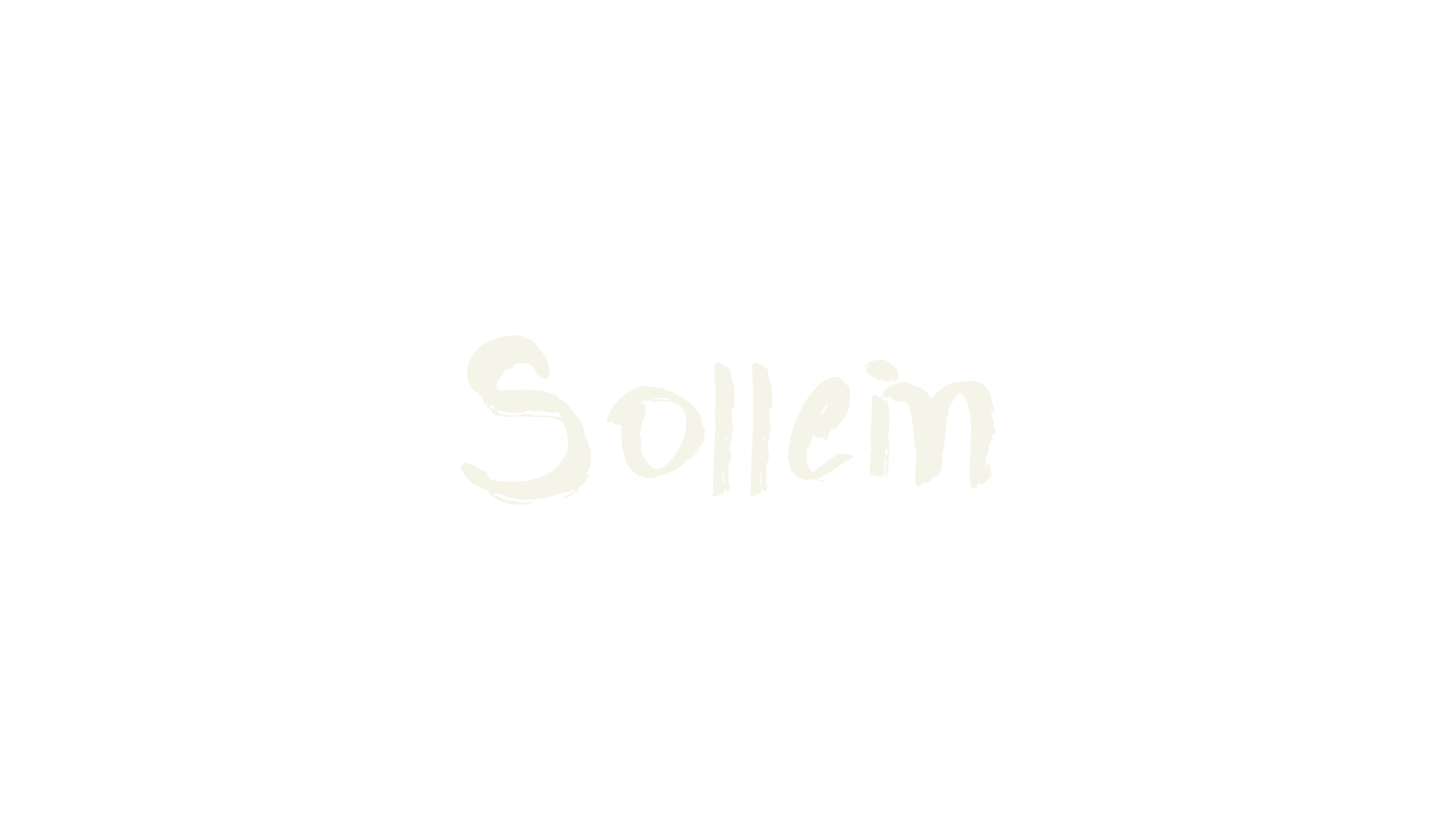 Sollein, hand drawn font preview