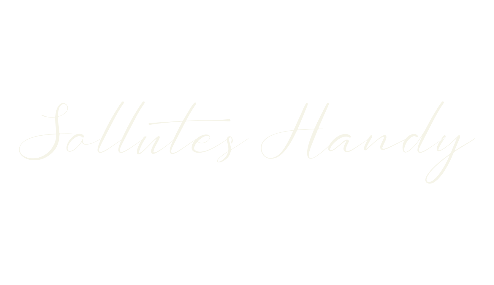 Sollutes Handy, calligraphy font preview