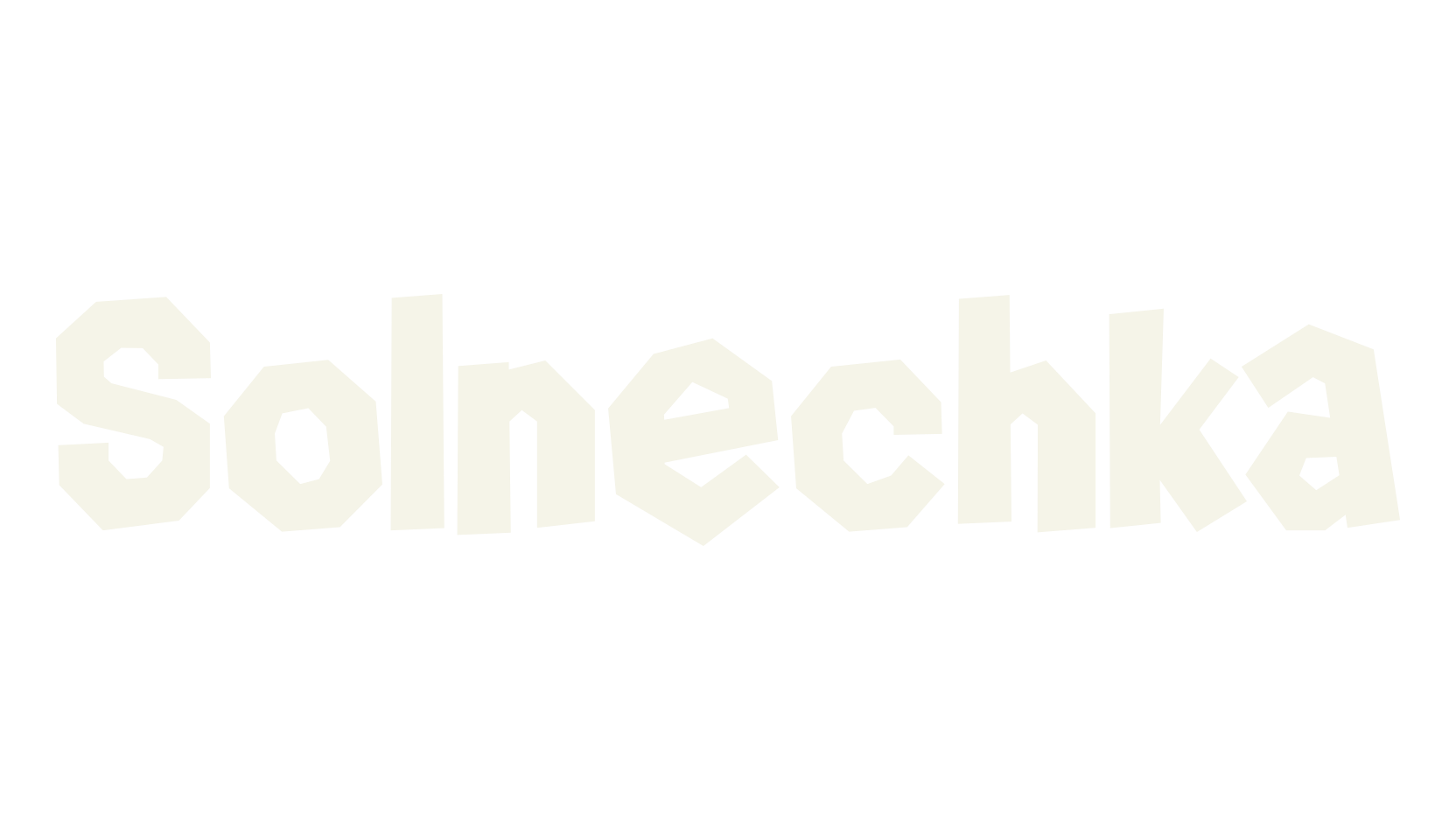 Solnechka, alphabet font preview