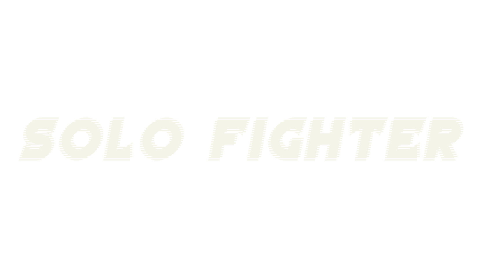 Solo Fighter, bold font preview