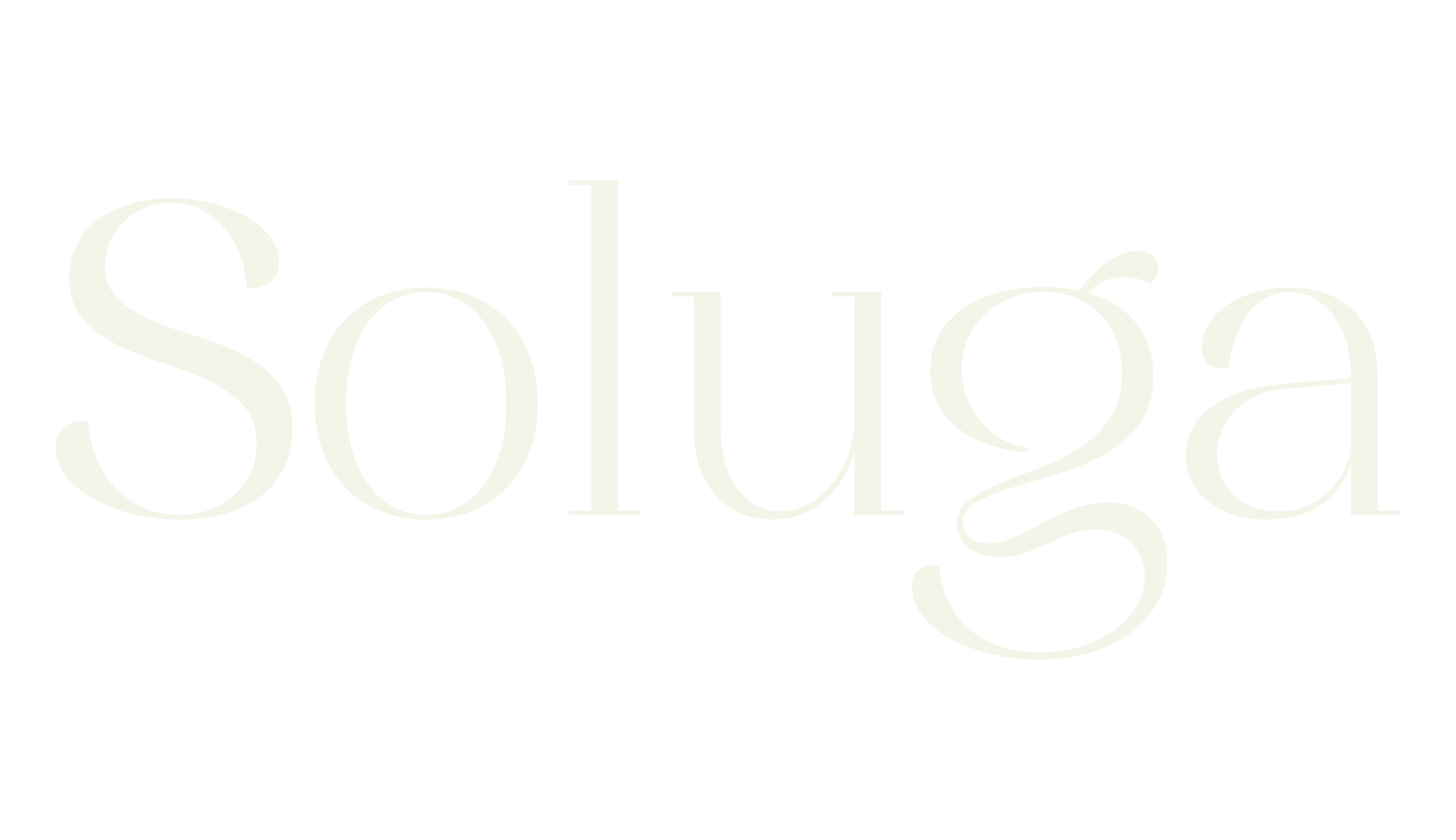 Soluga, serif font preview