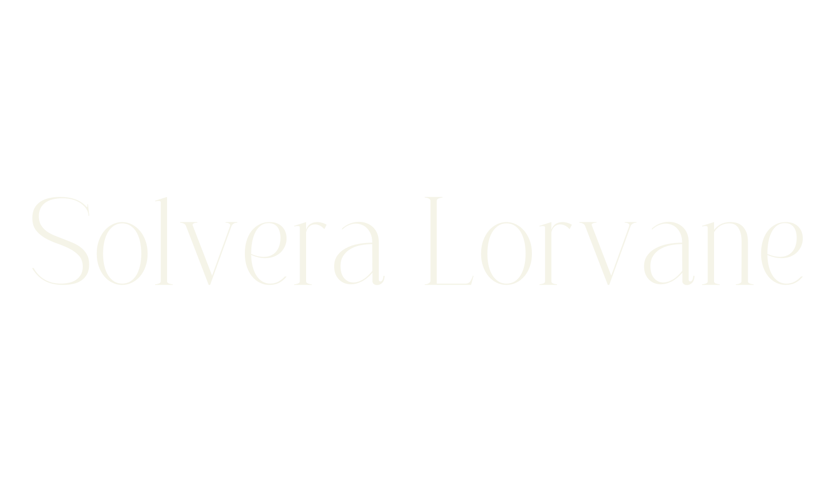 Solvera Lorvane, serif font preview