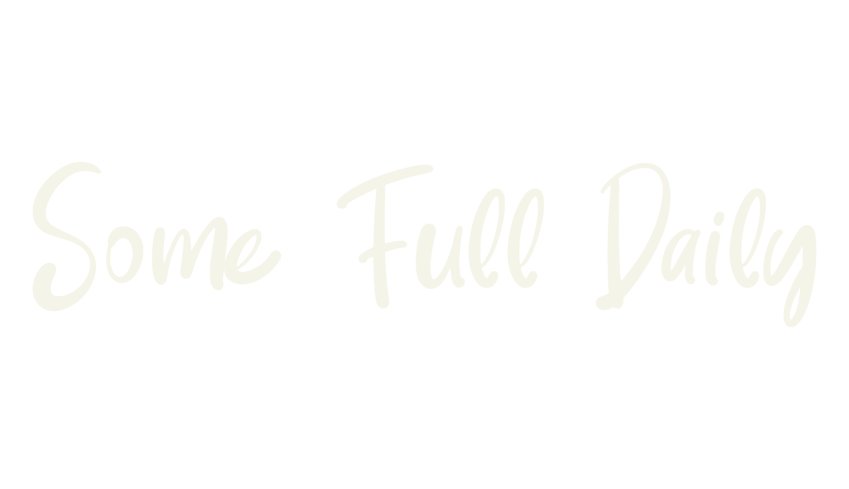 Some Full Daily, script font preview