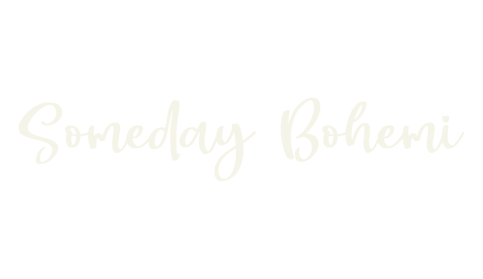 Someday Bohemi, script font preview