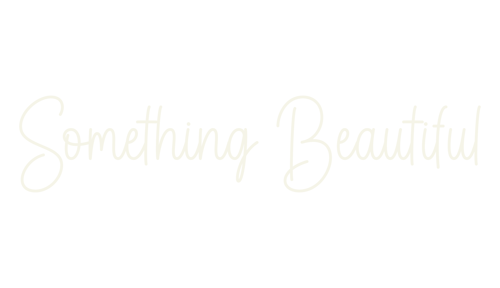 Something Beautiful, number font preview