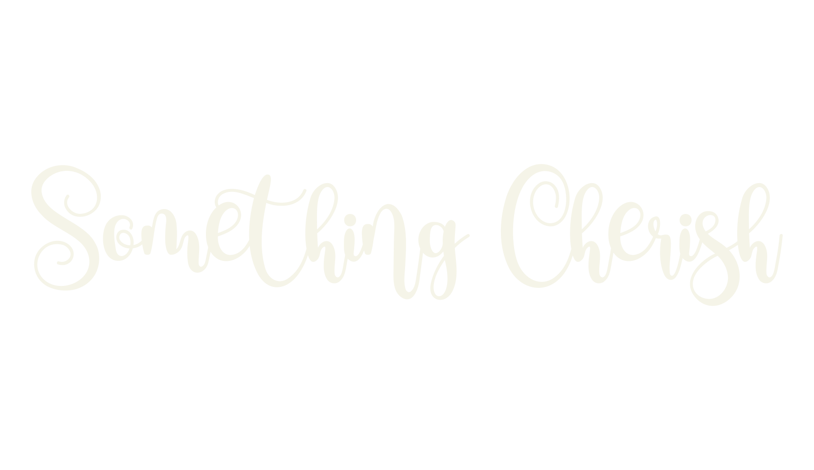 Something Cherish, cursive font preview