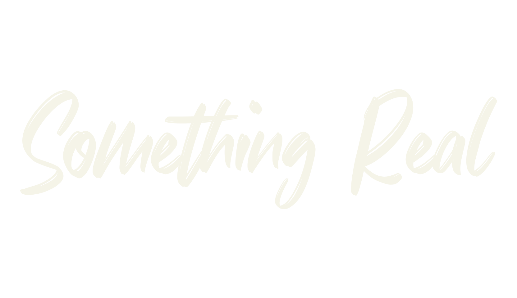 Something Real, stylish font preview