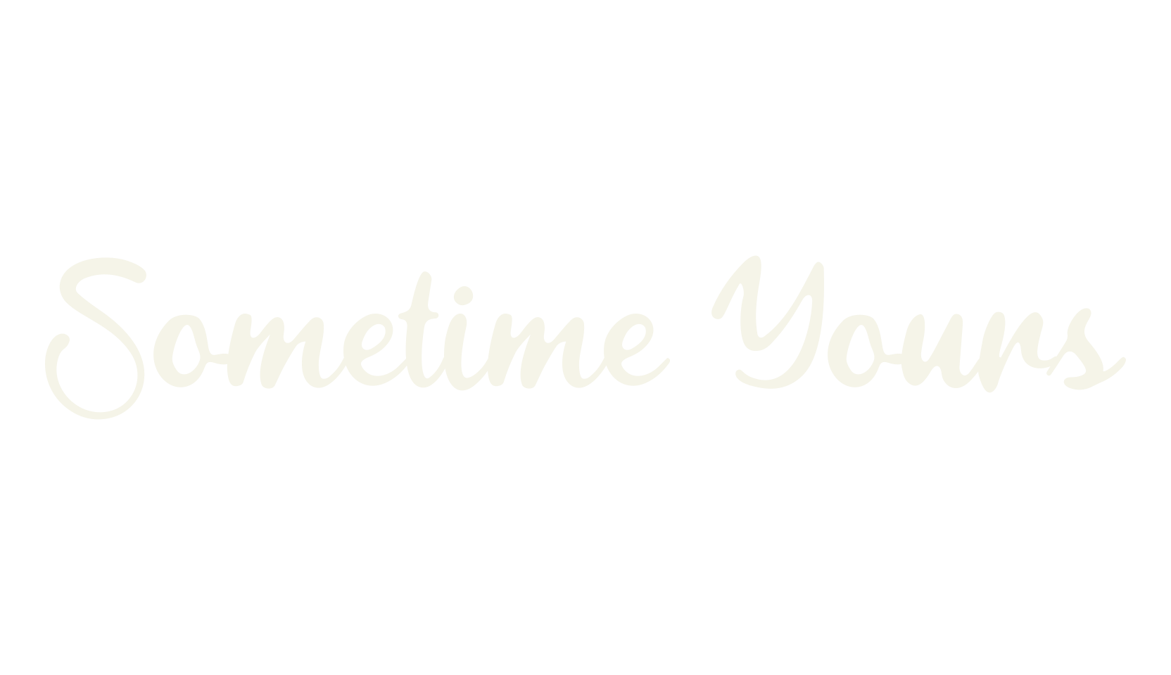 Sometime Yours, calligraphy font preview