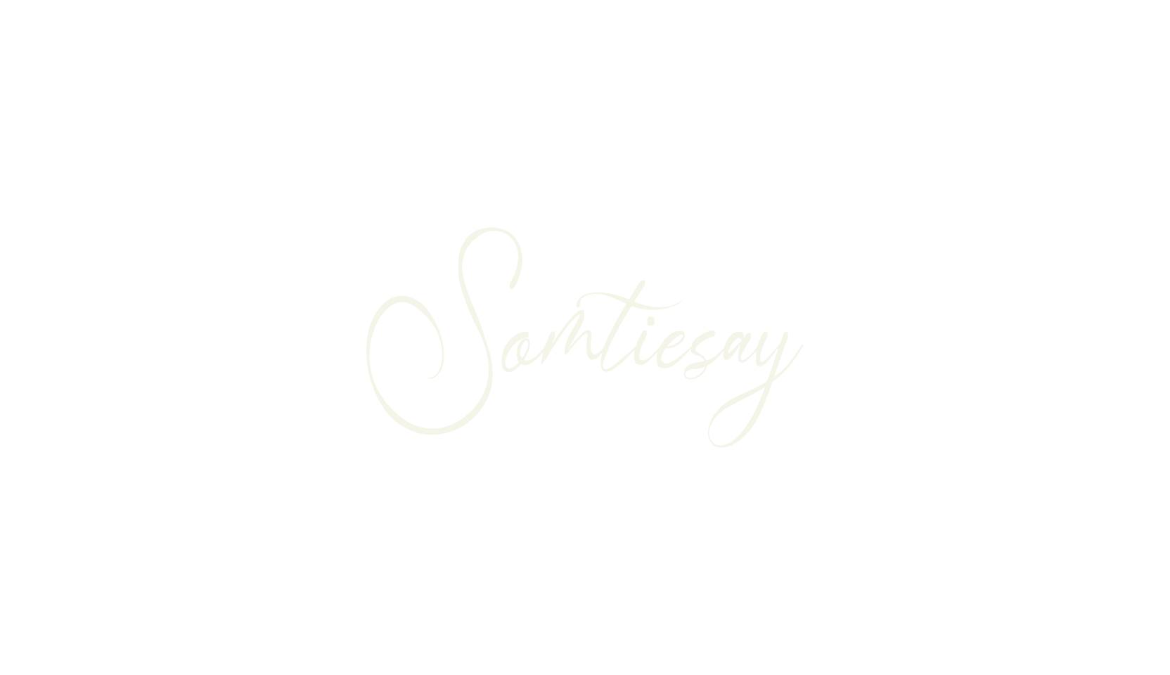 Somtiesay, cursive font preview