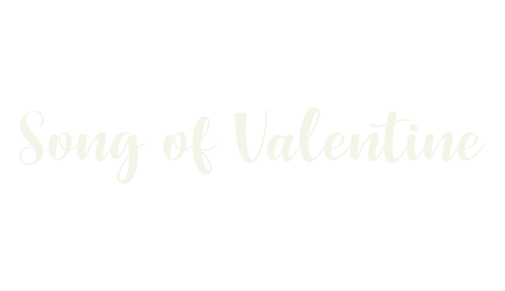 Song of Valentine, fashion script font preview
