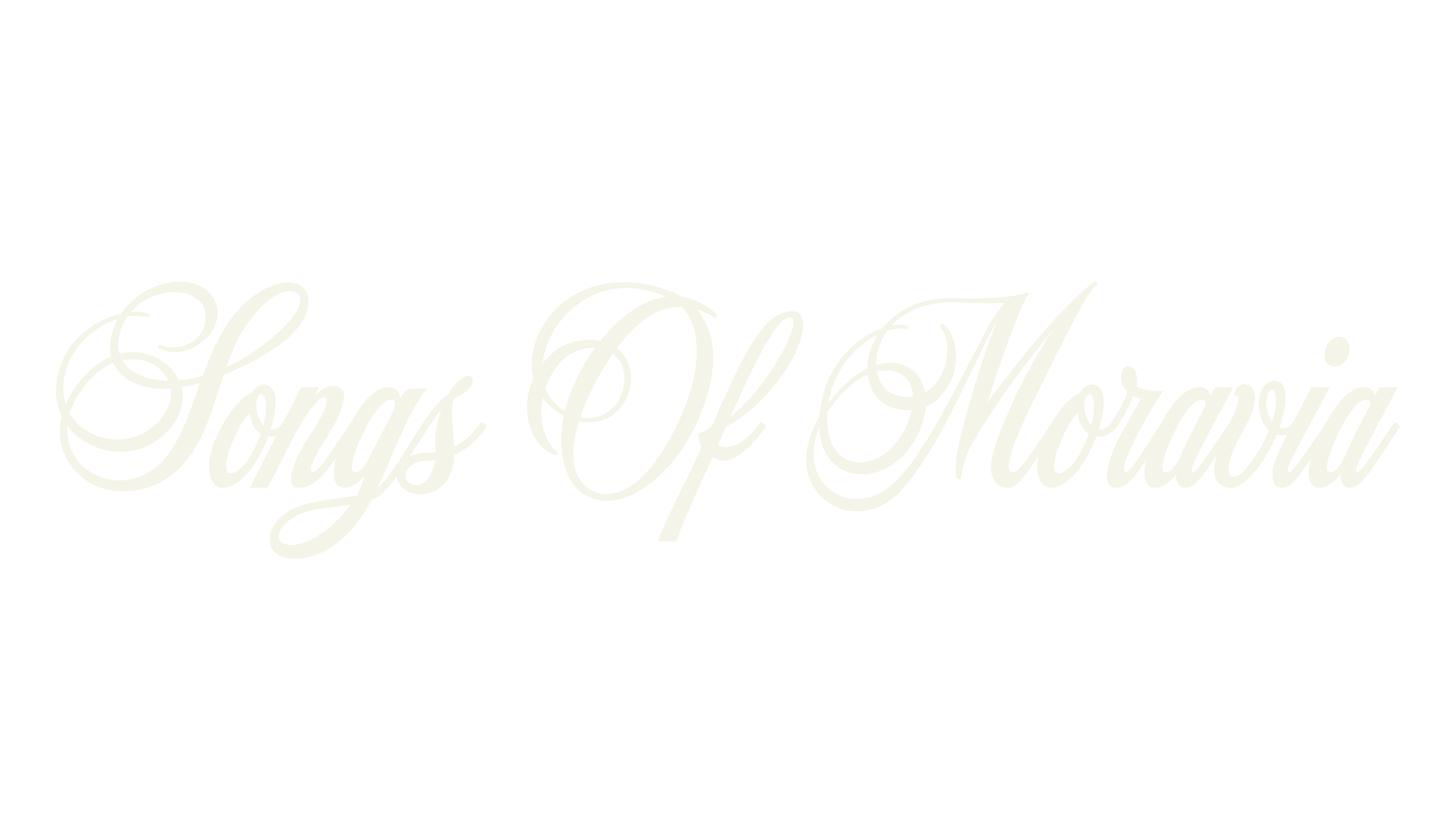 Songs Of Moravia, fashion script font preview