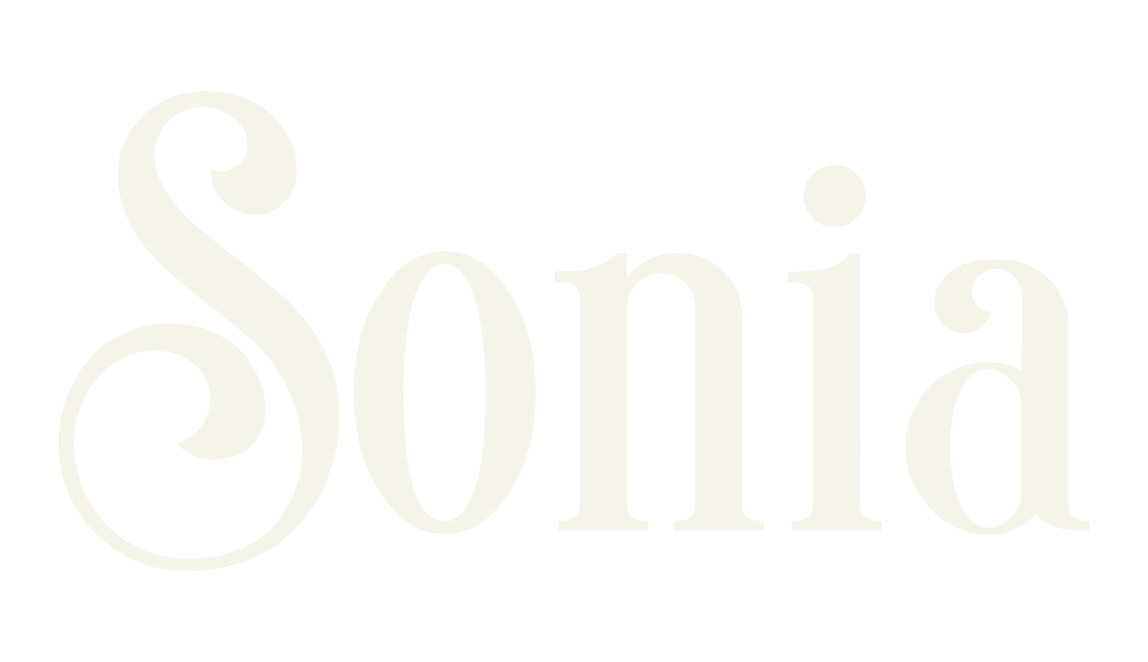 Sonia, serif font preview