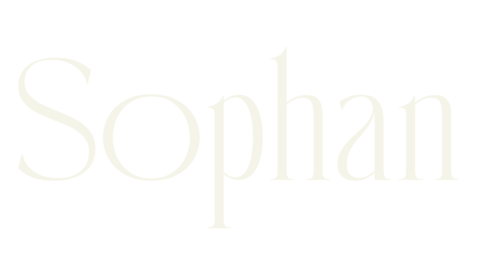 Sophan, elegant font preview