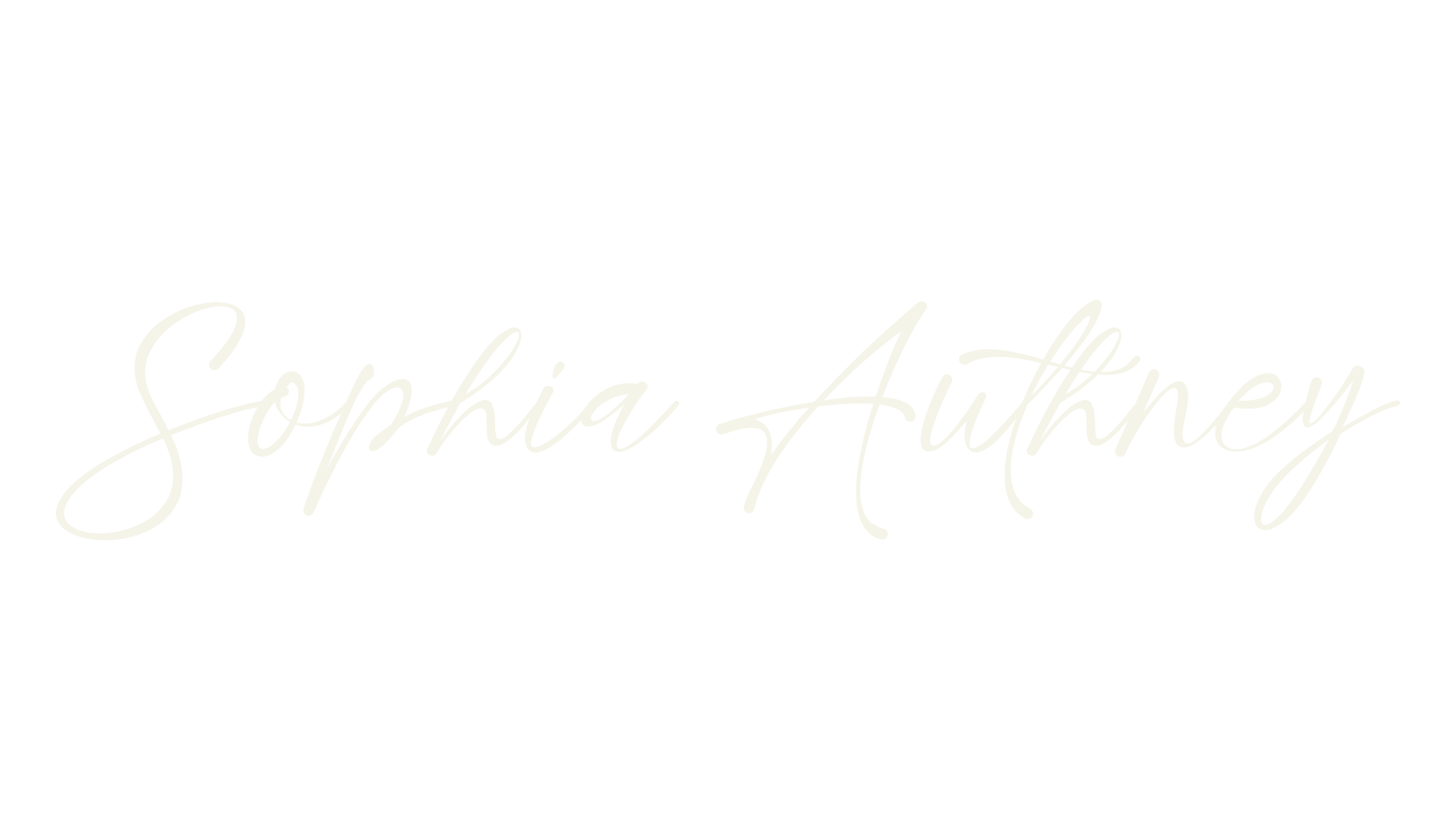 Sophia Authney, cursive font preview