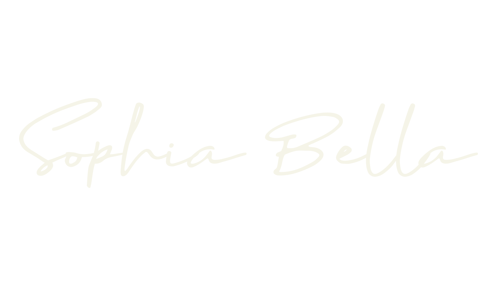 Sophia Bella, cursive font preview