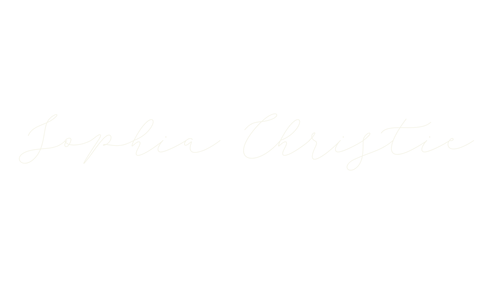 Sophia Christie, fashion sign font preview