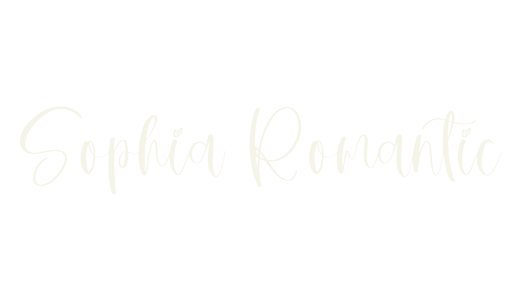 Sophia Romantic, script font preview
