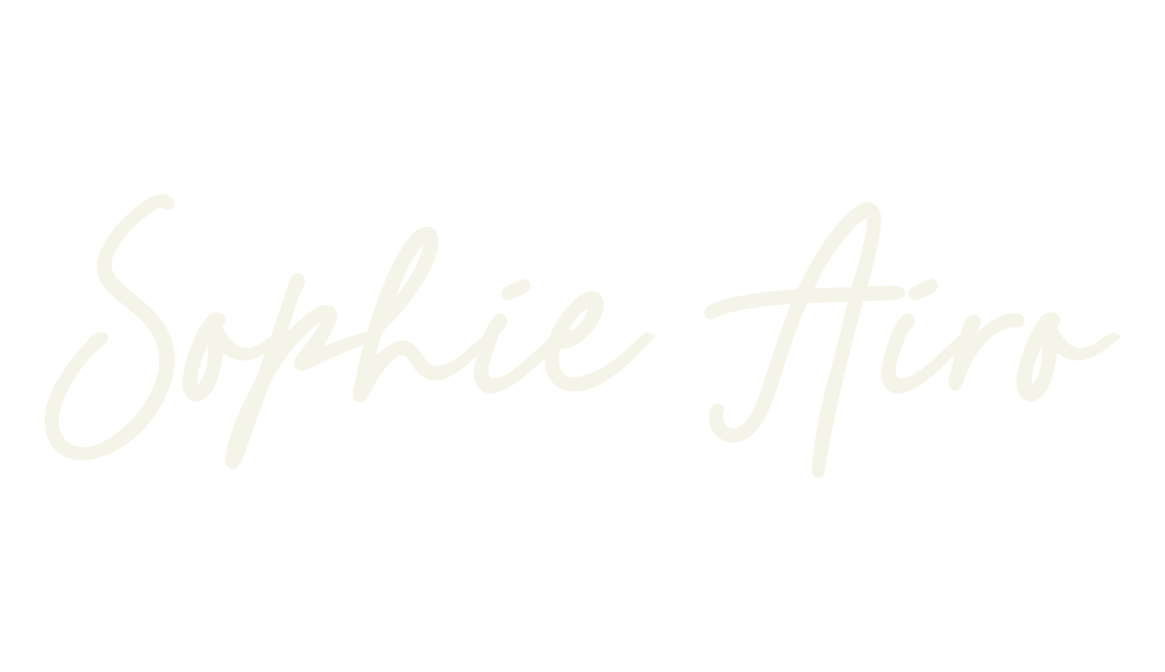 Sophie Airo, cursive font preview
