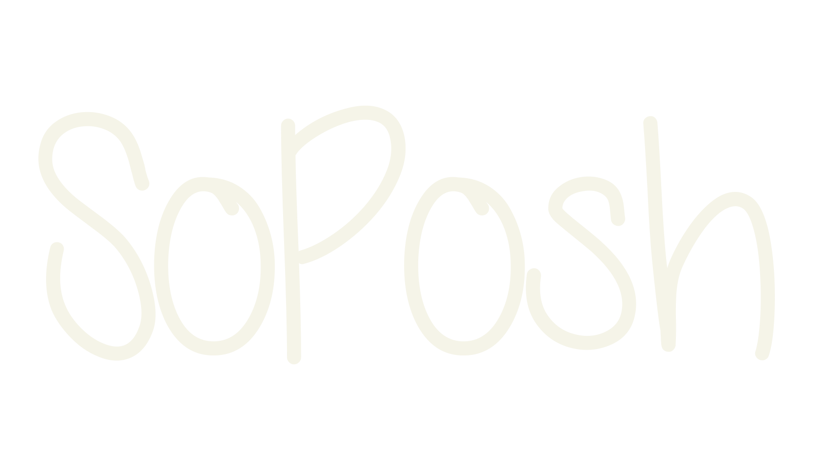 SoPosh, handwritten font preview
