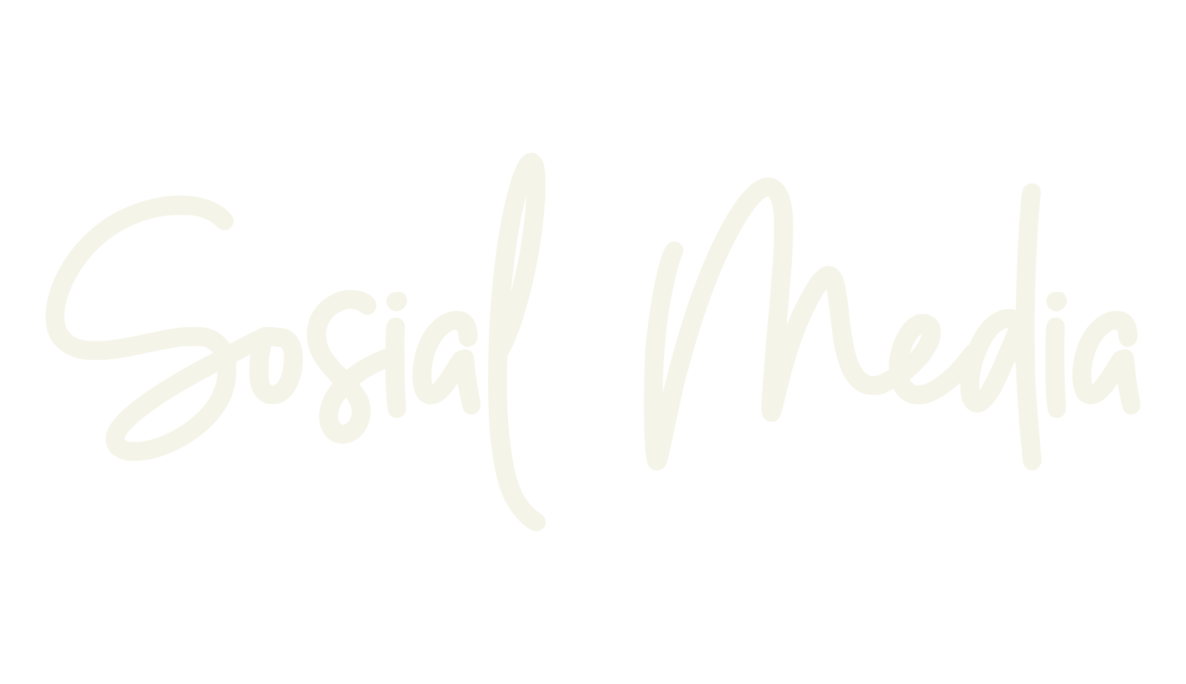 Sosial Media, calligraphy font preview