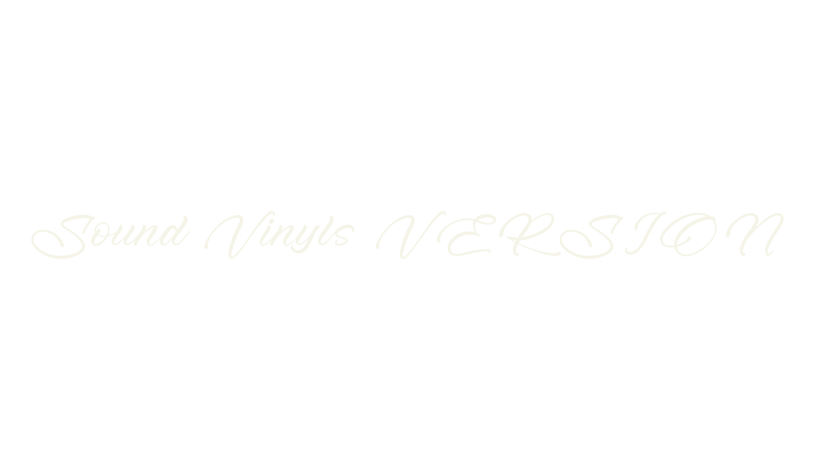 Sound Vinyls VERSION, script font preview