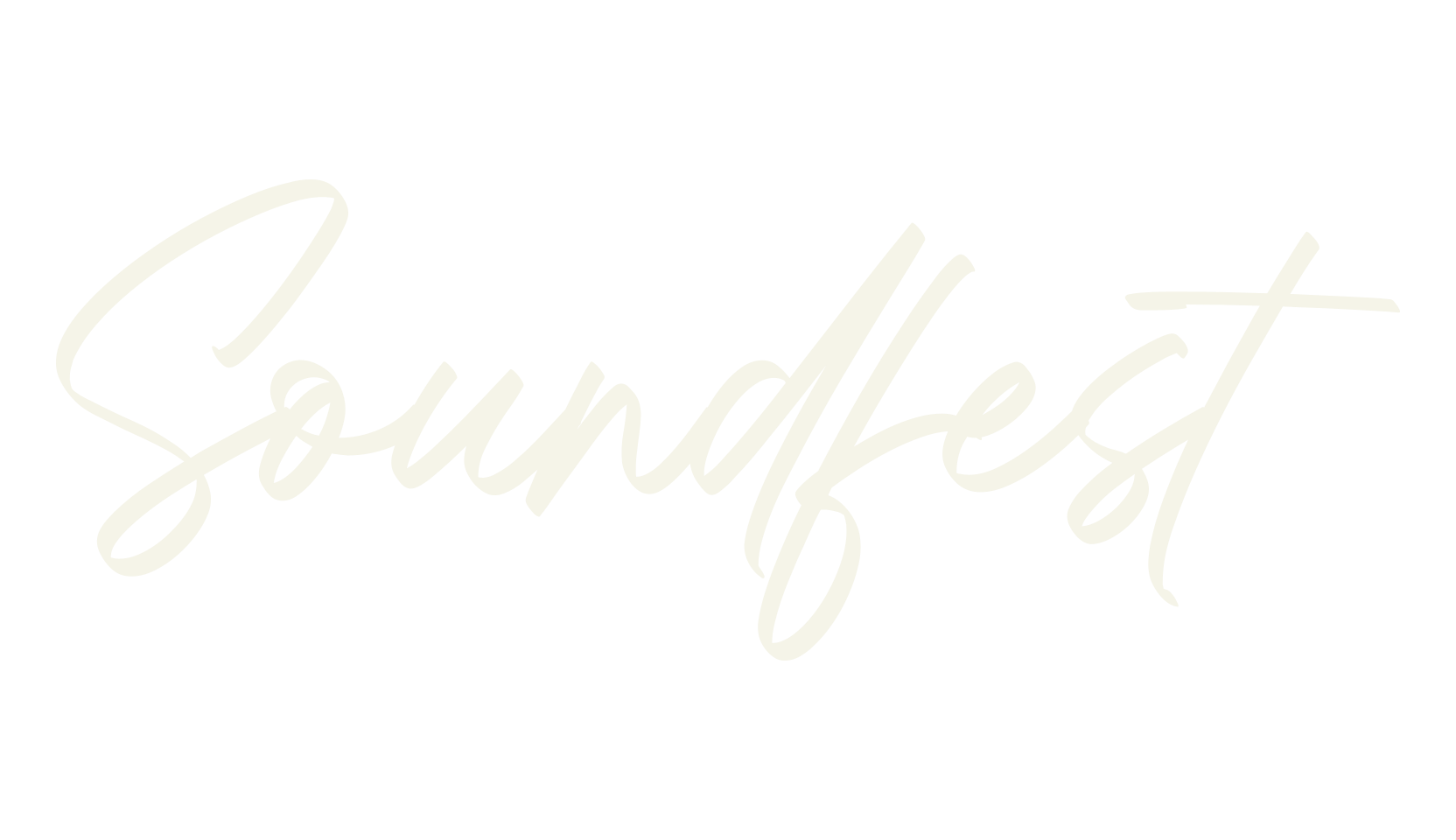 Soundfest, calligraphy font preview