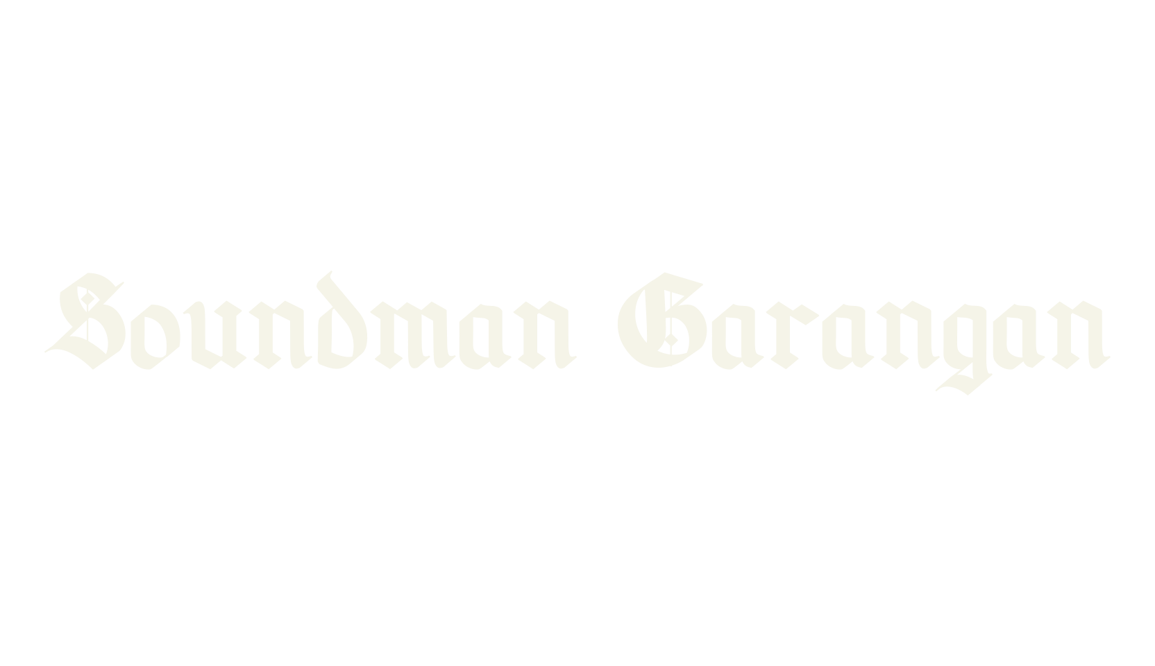 Soundman Garangan, clothing font preview