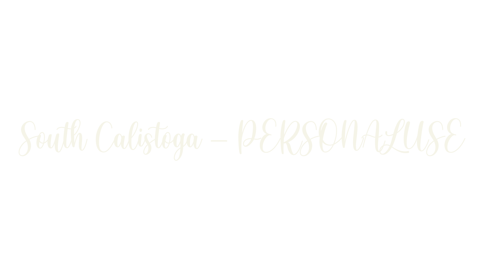 South Calistoga _ PERSONALUSE, logo font preview