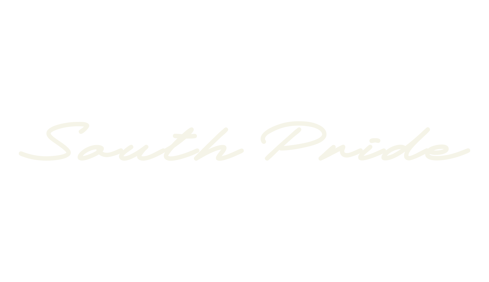 South Pride, cursive font preview