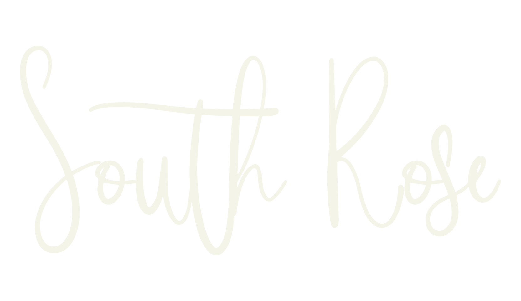 South Rose, flower font preview
