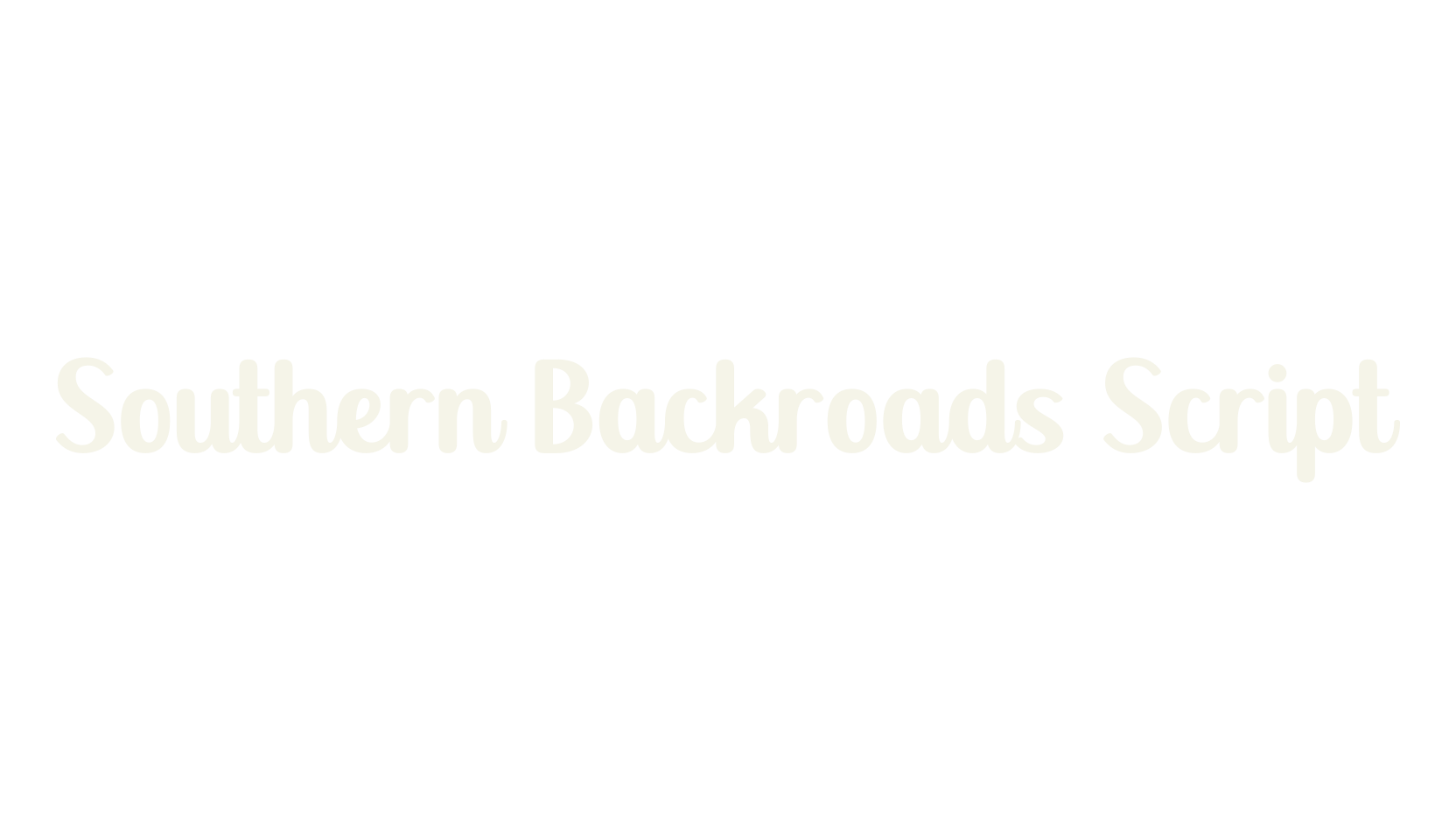 Southern Backroads Script, script font preview