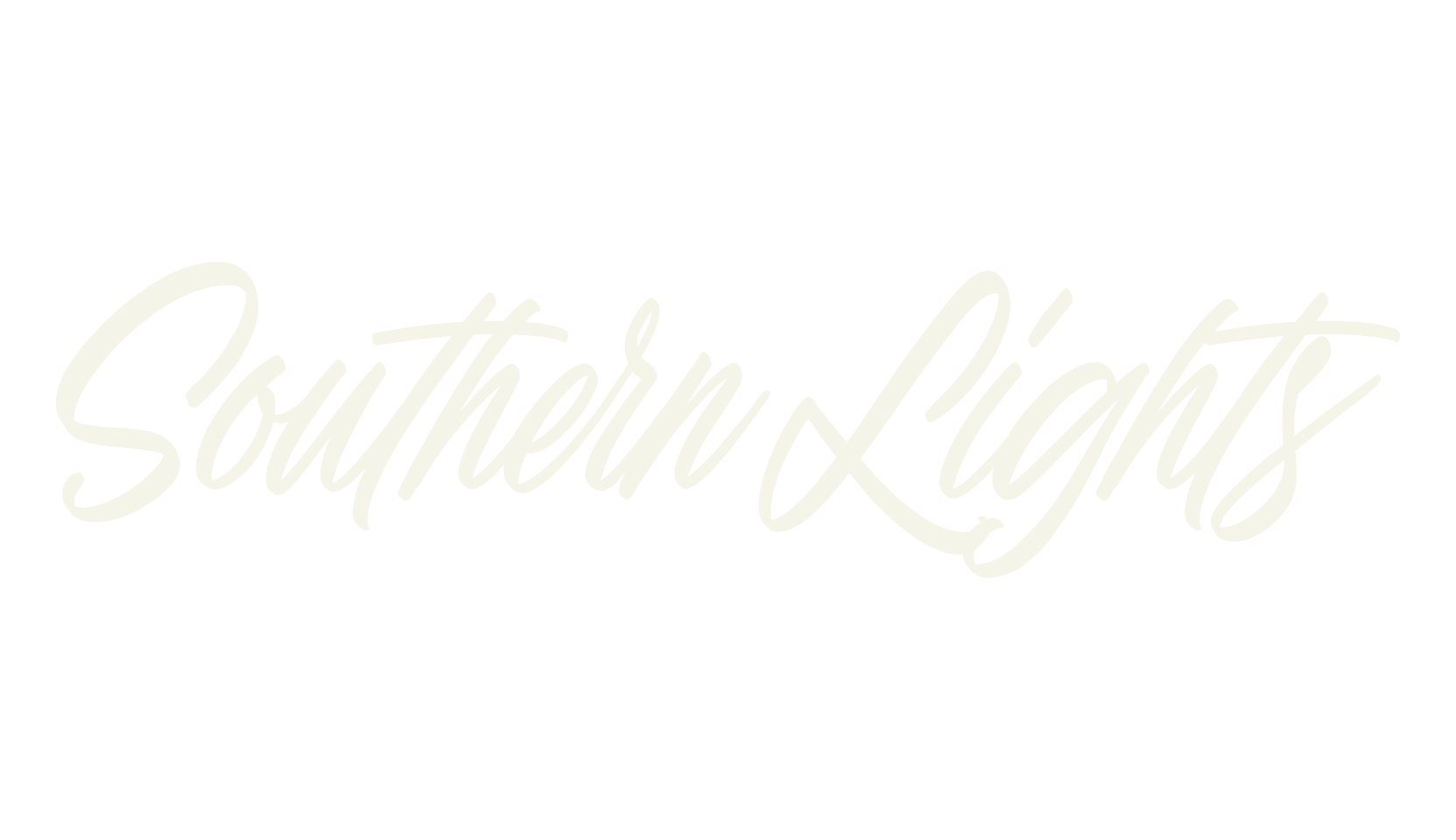 Southern Lights, logo font preview