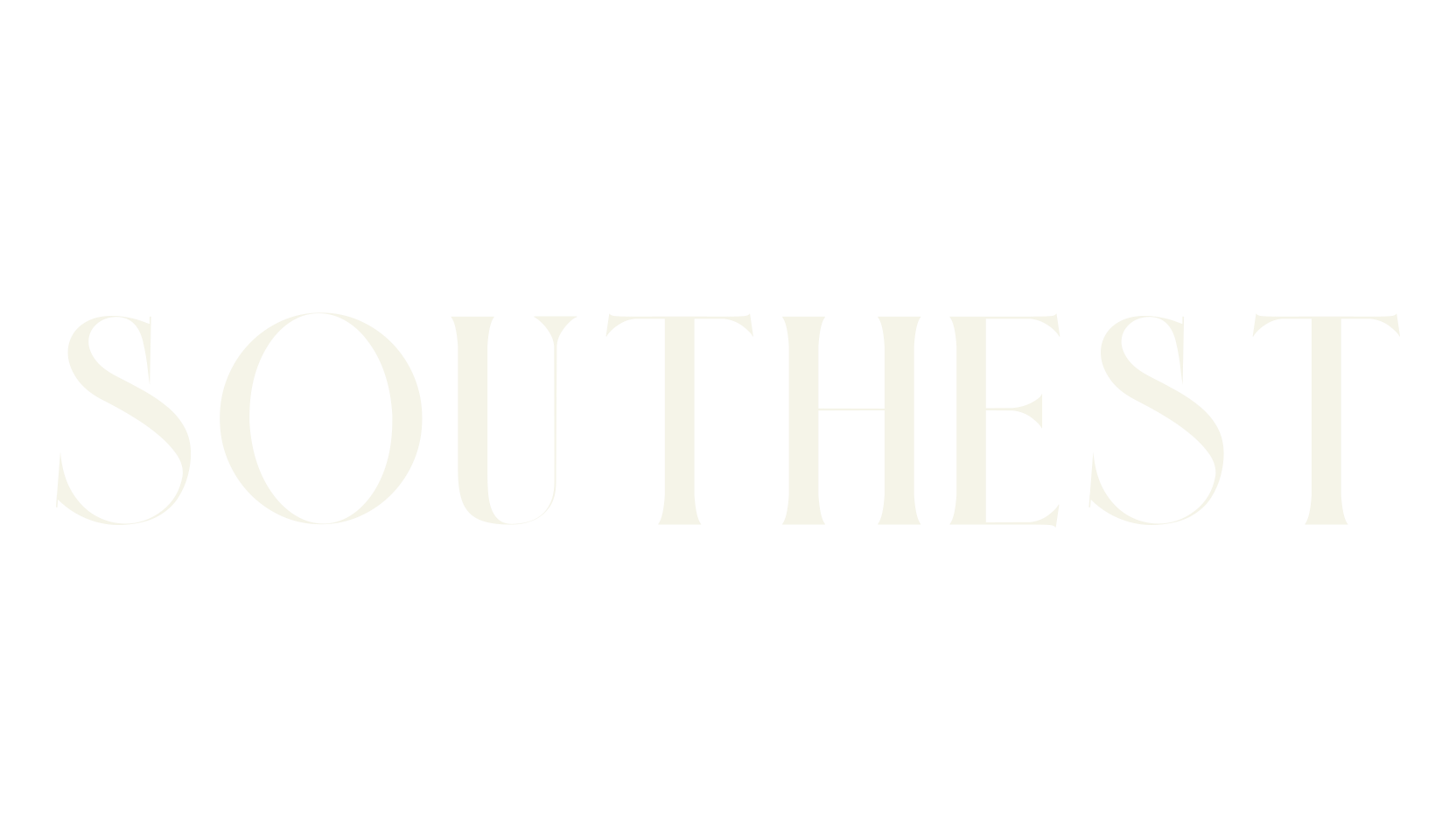 Southest, thin font preview