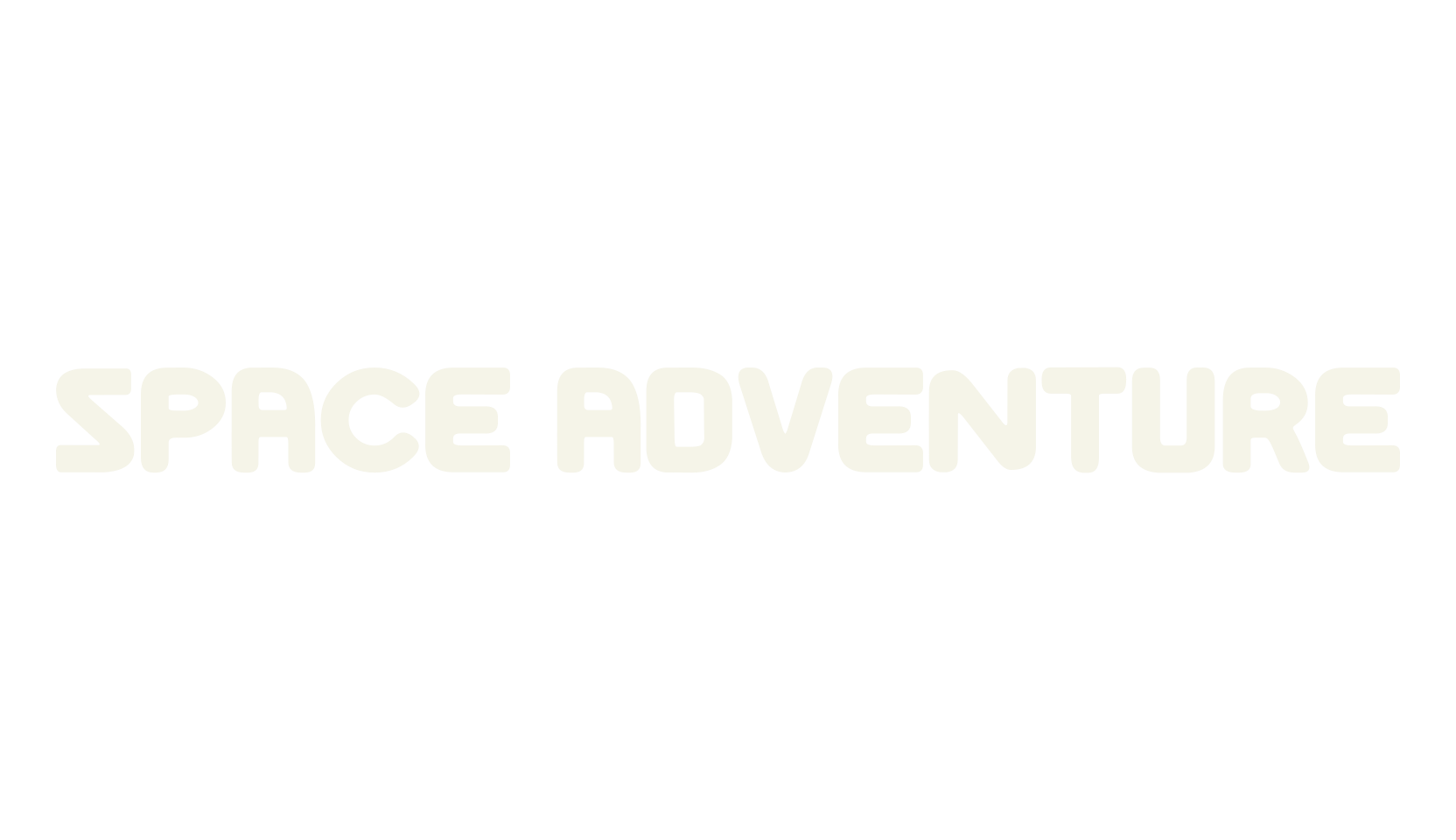 Space Adventure, space font preview