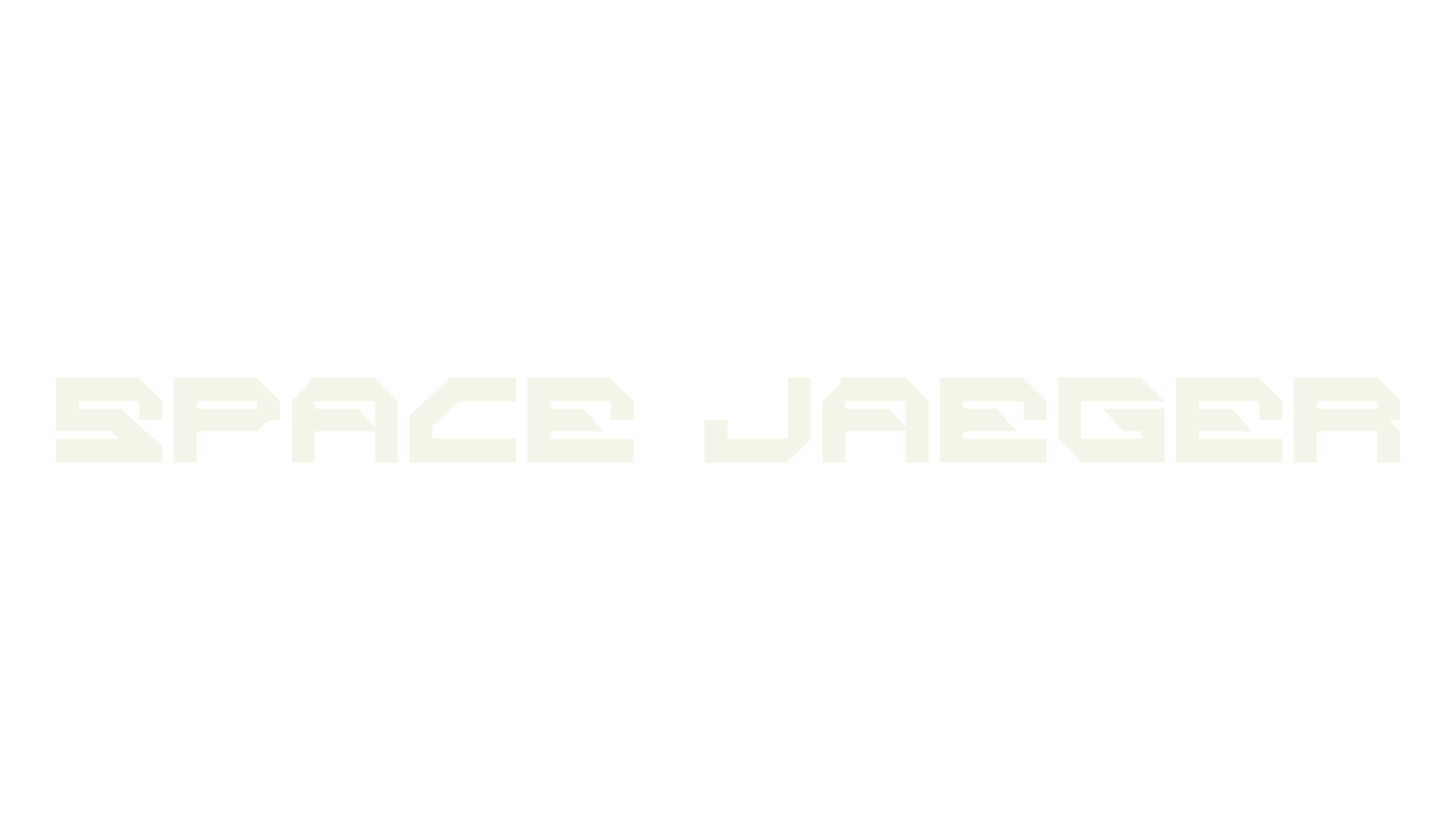 SPACE JAEGER, gaming font preview