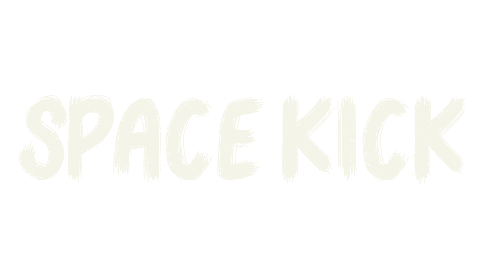 Space Kick, handwritten font preview