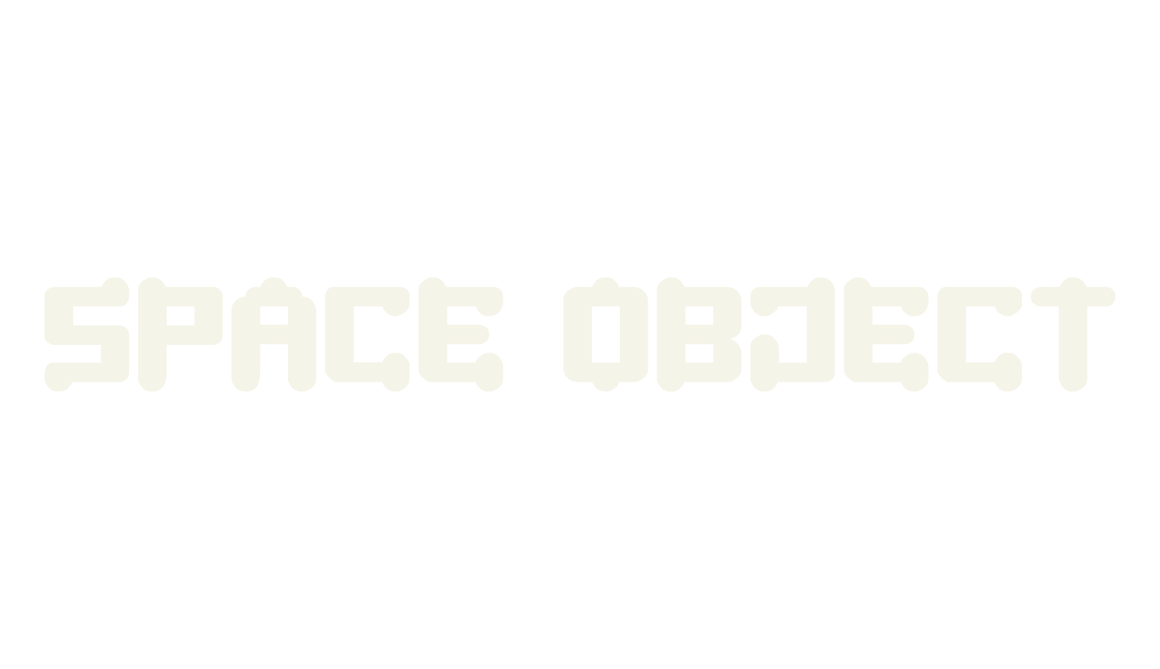 SPACE OBJECT, display market font preview