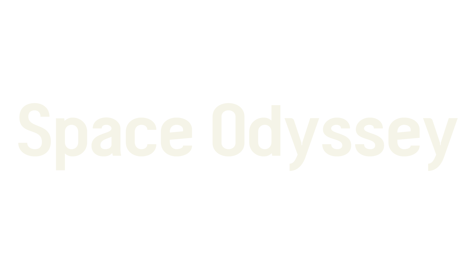Space Odyssey, condensed font preview