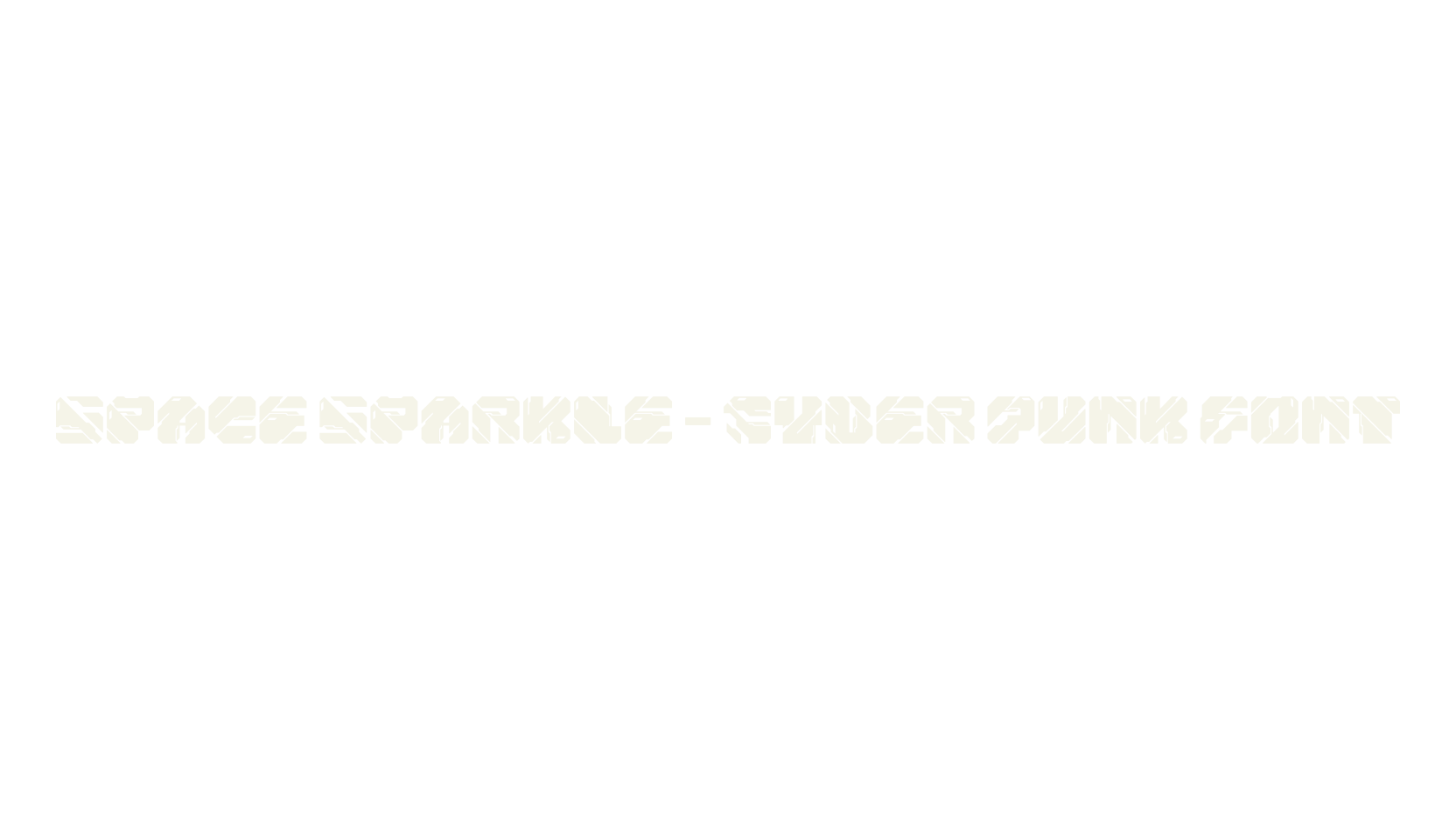Space Sparkle – Cyber Punk Font, display market font preview