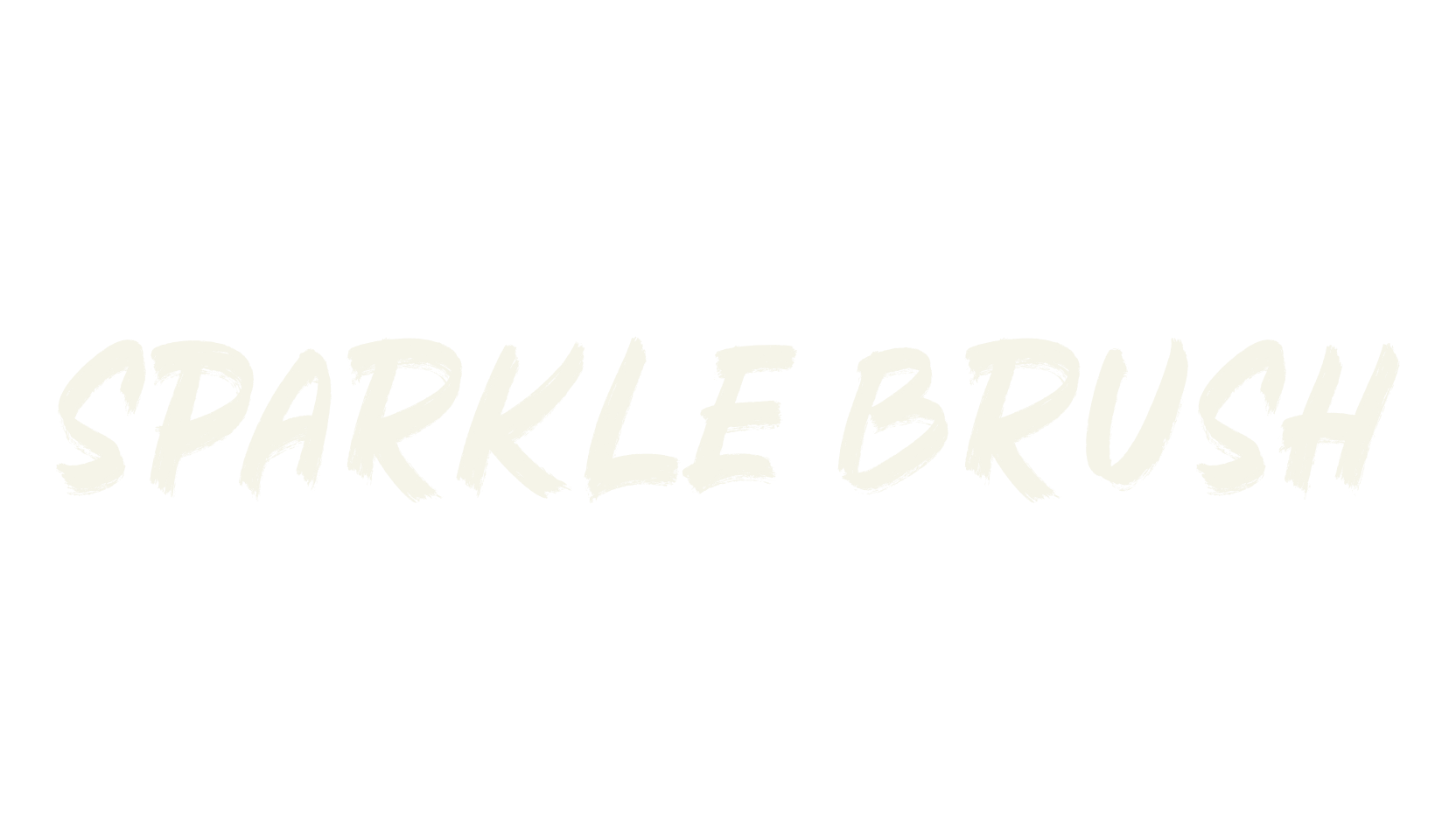 SPARKLE BRUSH, sports font preview