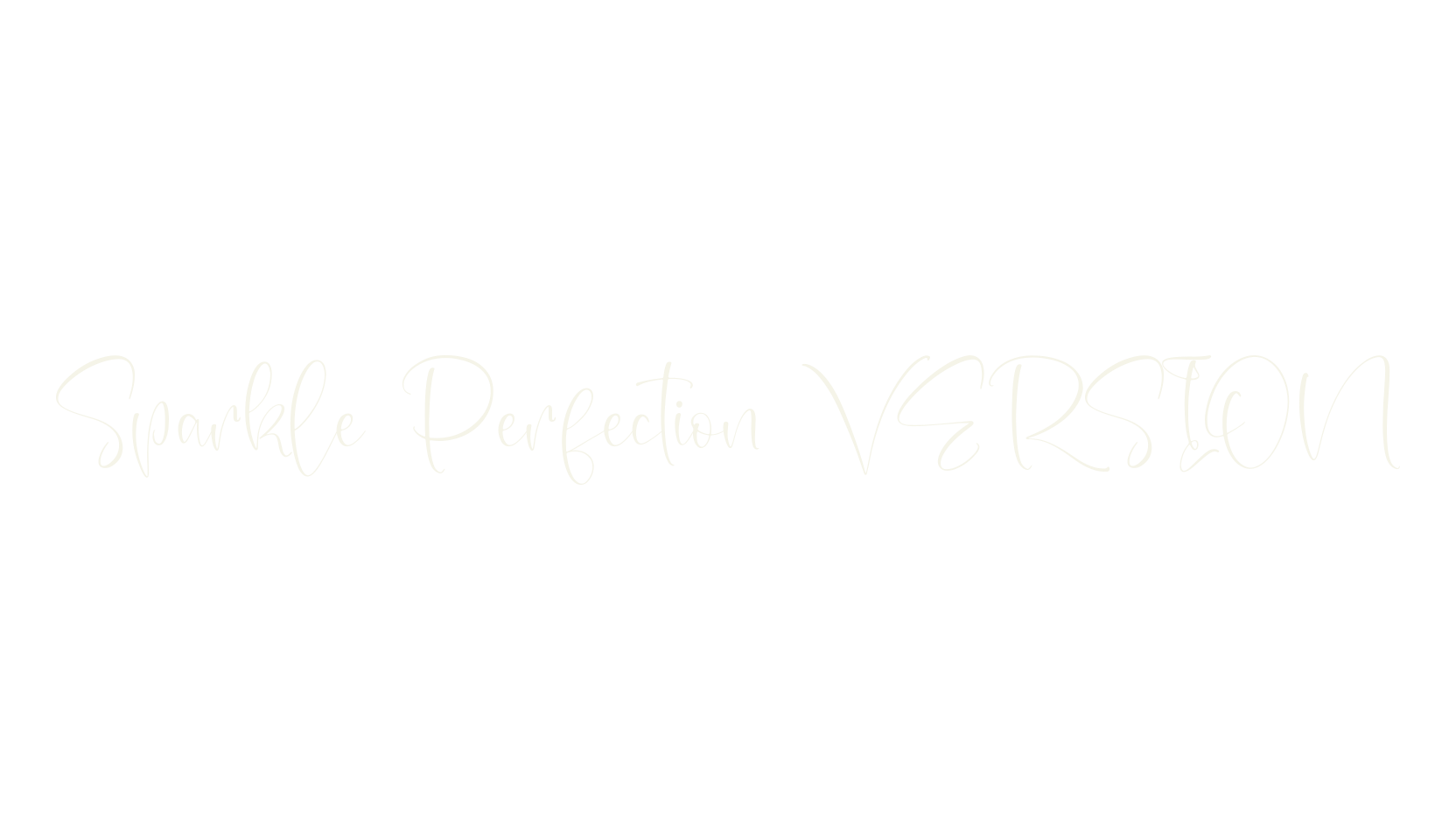 Sparkle Perfection VERSION, script font preview