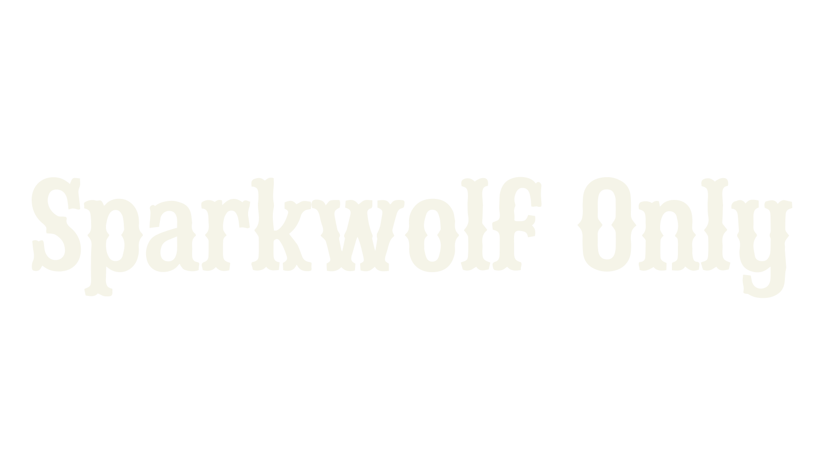 Sparkwolf Only, old western font preview