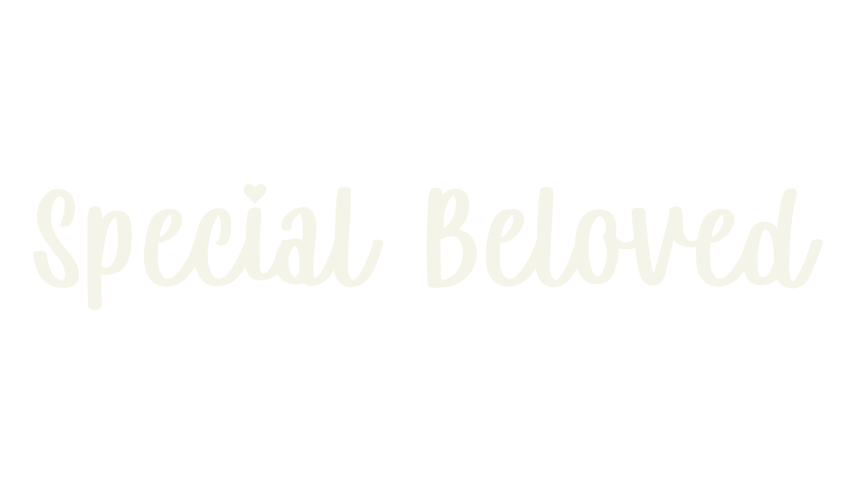 Special Beloved, heart font preview