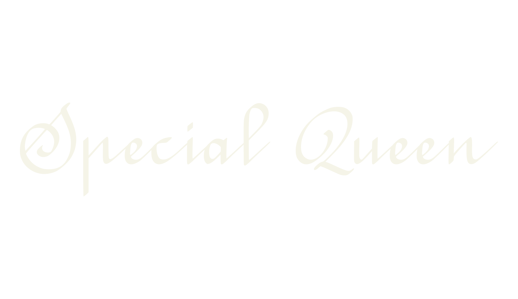 Special Queen, script font preview