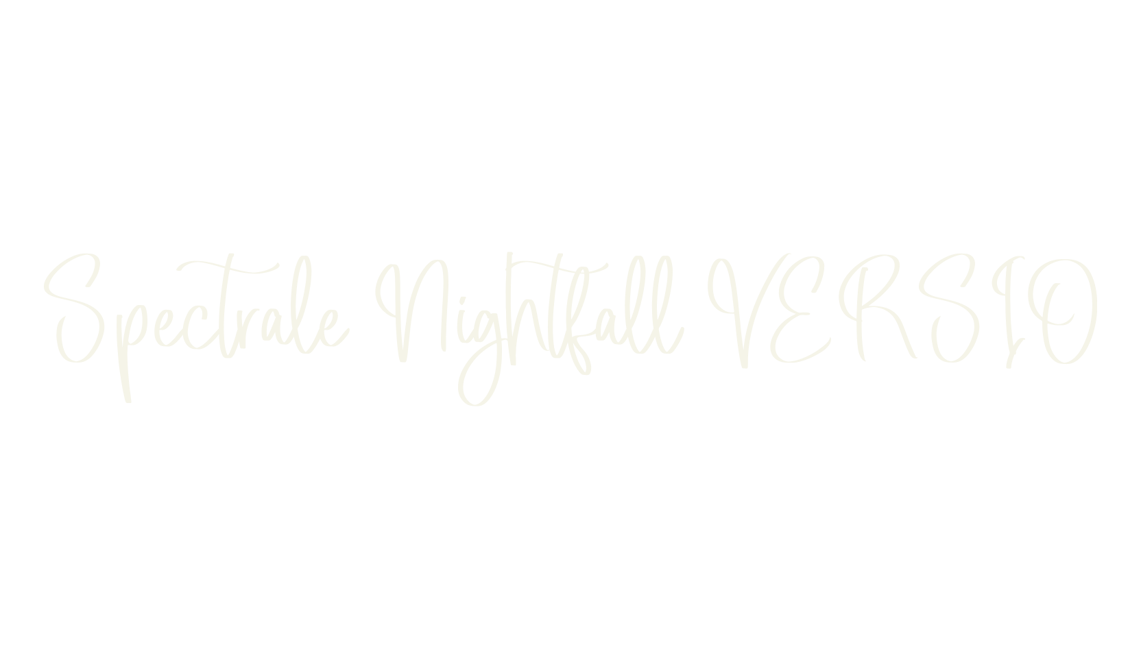 Spectrale Nightfall VERSIO, script font preview