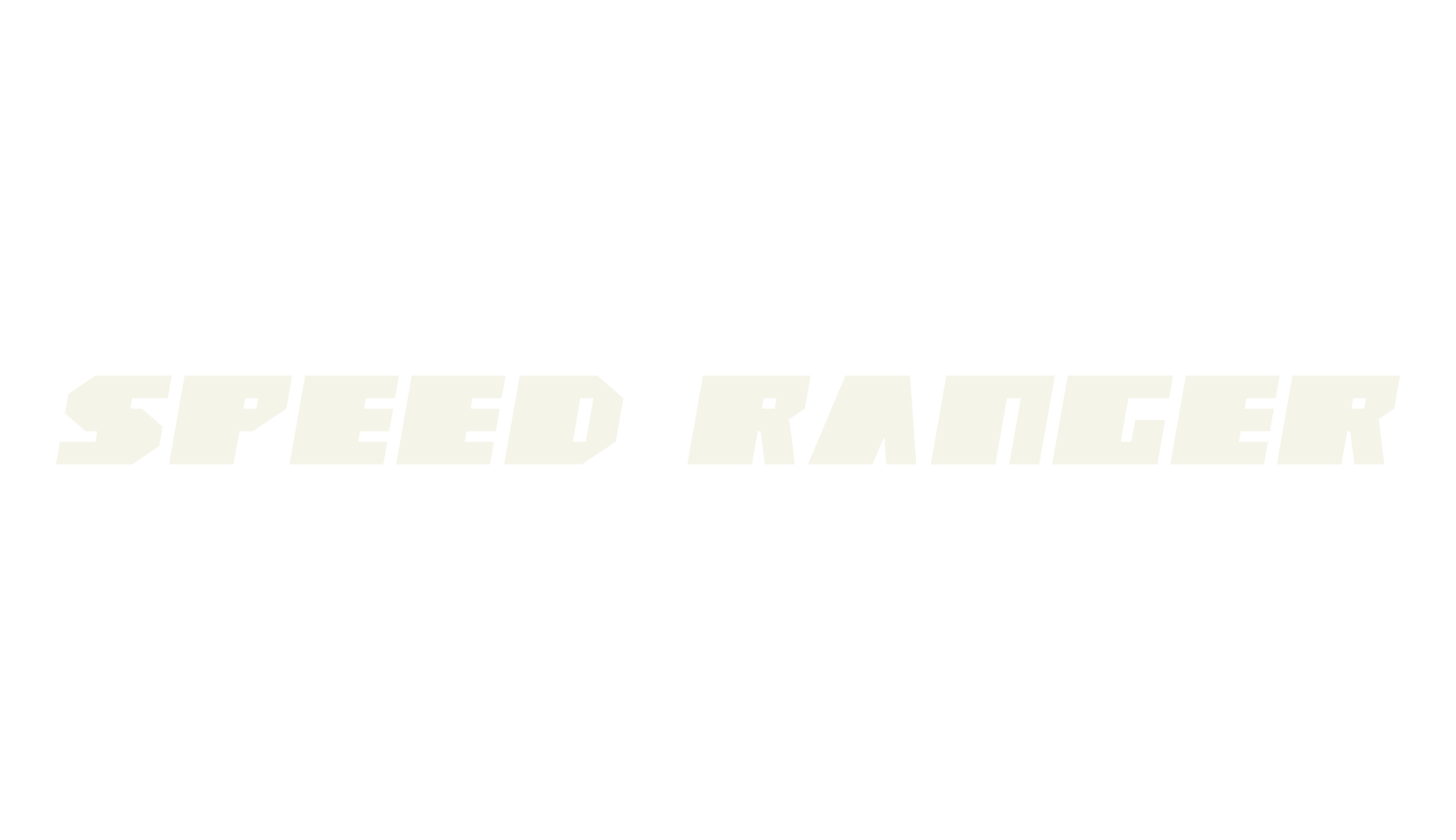 Speed Ranger, custom font preview