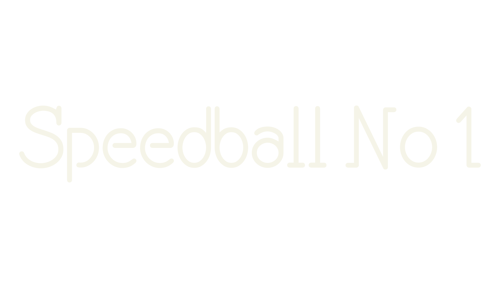 Speedball No 1, display market font preview
