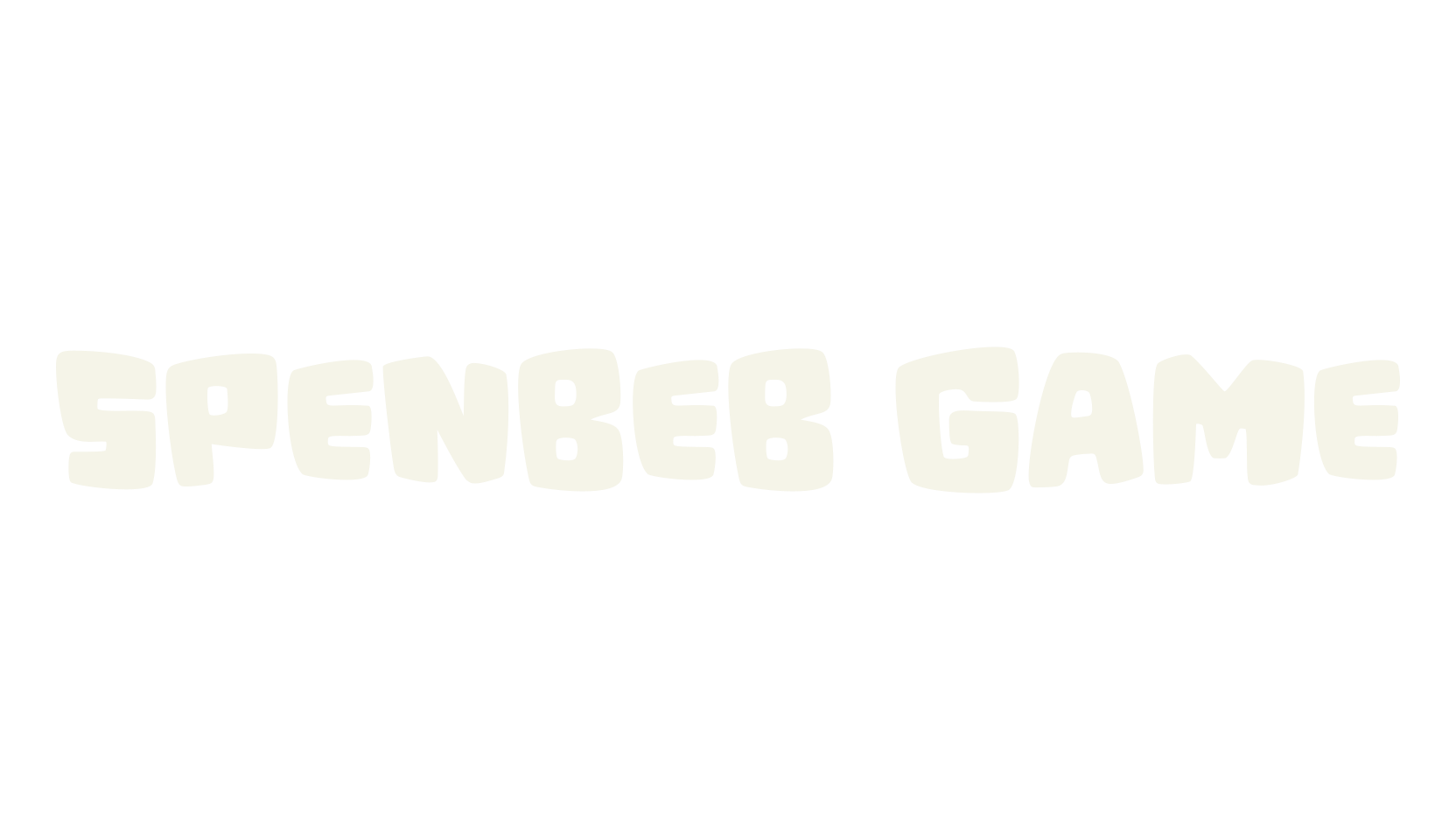 Spenbeb Game, gaming font preview