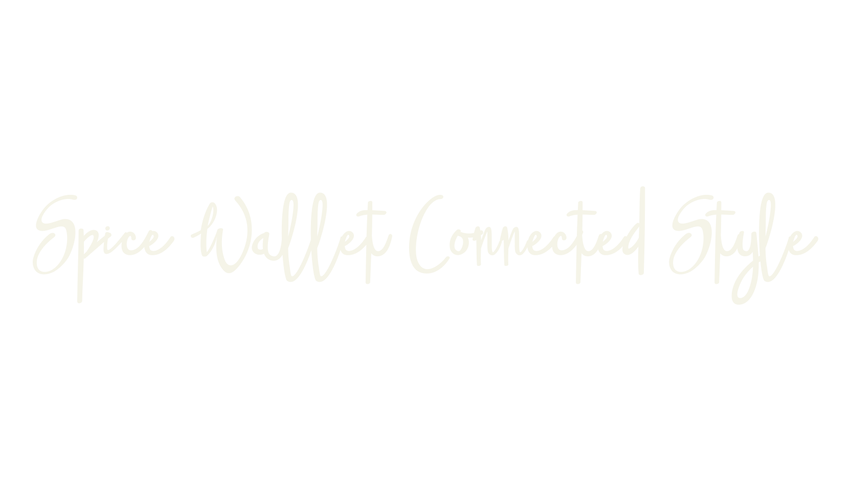 Spice Wallet Connected Style, fashion script font preview