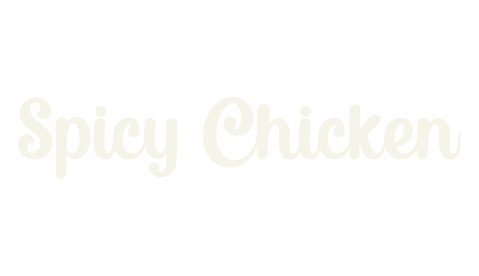 Spicy Chicken, birthday font preview